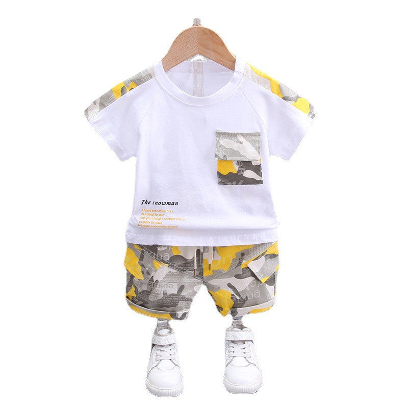 Vêtements décontractés pour enfants pour garçons, shorts décontractés à manches courtes