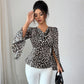 Women's Elegant Leopard Print High-end Long-sleeved Shirt