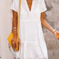 European And American V-neck Lace Midi Dress