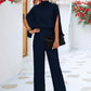 Spring And Summer New Women's Stand Collar Jumpsuit