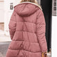 Winter Women's Clothing Coat Fleece-lined Lengthened Thermal Cotton-padded Clothes