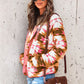 Western Style Color Matching Fleece Jacket For Women