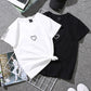 Embroidery Love Summer New Letters All-match Short Sleeve