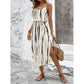 European And American-style Floral Camisole Skirt Two-piece Set