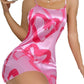 Female Simplicity Backless Satin Suspender Dress