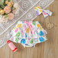 Ensemble short d'été à manches courtes pour bébé fille en PP Kazakhstan