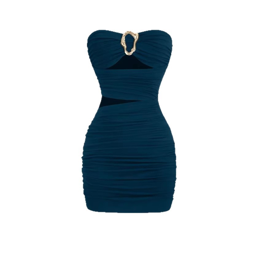 Sexy Stylish Sheer Form-fitting Tube Dress