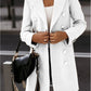Manteau Nizi croisé à manches longues et col blazer