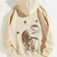 Women's Brushed Hoody Plain Letter Jesus Print