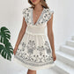 Womens Casual Patchwork Printed Dress