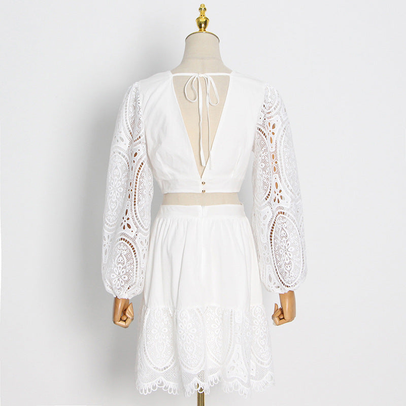 Robe en dentelle tendance pour femme