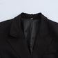 Elegant Slim Lapel Long-sleeved Overcoat Jacket