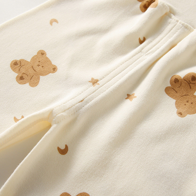 Sous-vêtements en pur coton taille haute pour nouveau-né, protection du ventre, combinaison fendue