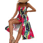 Printed Strap Holiday-Style Dress For Women