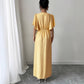 Women's Solid-Colored Split Simple Dress With Petal Sleeves