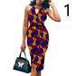 African Ethnic Printed Batik Cotton Fashion Dress