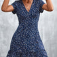Women's Fashion Personality V-neck Floral Dress