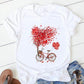 T-shirt à manches courtes imprimé floral tendance
