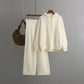 Draping Wide-leg Trousers Twist Two-piece Suit Fashion
