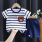 Ensemble à manches courtes pour enfant en pur coton