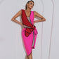 Women's Clothing Slim Fit Patchwork Casual Irregular Dress
