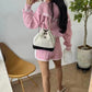 Ensemble pull-short en maille torsadée tendance