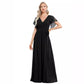 V-neck Chiffon Dress Women