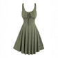 Women's Chest Strap Sleeveless High Waist Dress