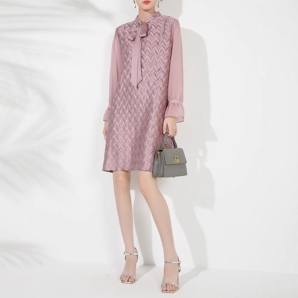 Women's Fashion Loose And Slimming Tie Dress