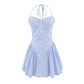 Foreign Trade 2025 French Style Halter Waist-tight Dress Women's Summer New French Strap Dress