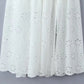 Hollow Out White Suspender Dress Women