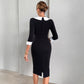 Womens Slim-fit Slit Elegant Dress