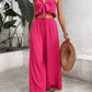 Pariaura Knot Front Cami Top Wide Leg Pants