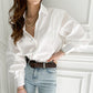 Chemise slim coréenne style occidental pour femme