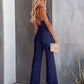 Summer Temperament Women's Lace Jumpsuit Mid-Waist Casual Pants
