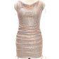 V-neck Sequins Suspender Skirt European And American
