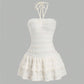 Neck-hanging Summer New White Dress