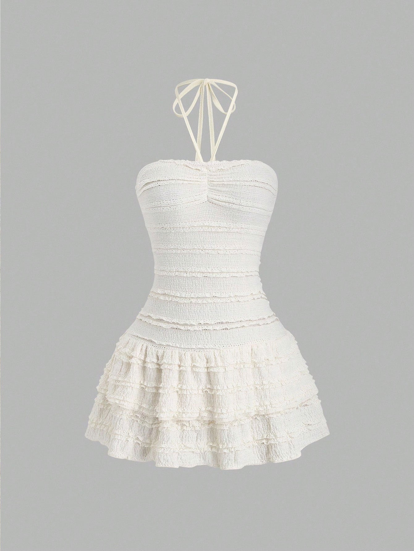 Neck-hanging Summer New White Dress