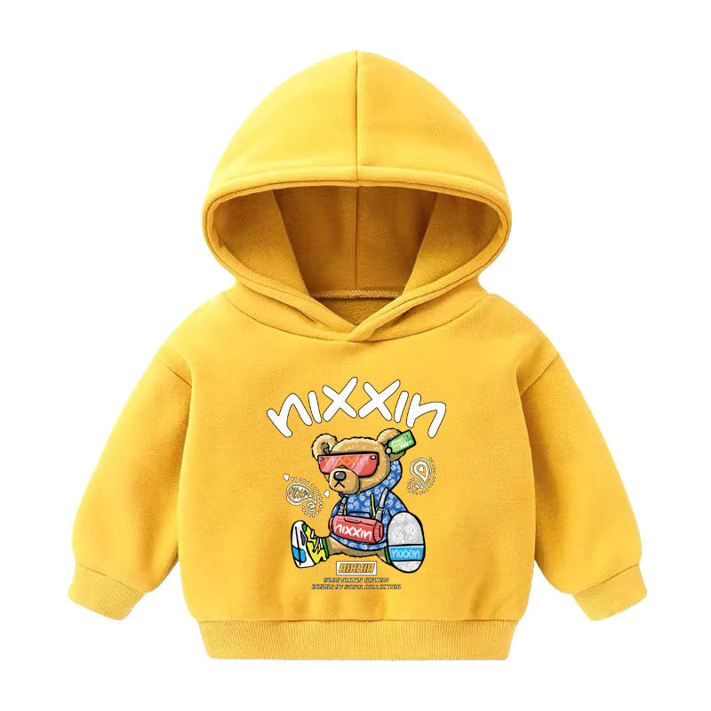 Pull à capuche et vêtements à manches longues en cachemire pour enfants, garçons et filles