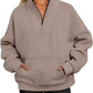 Women's Casual Loose Fleece Thread Top