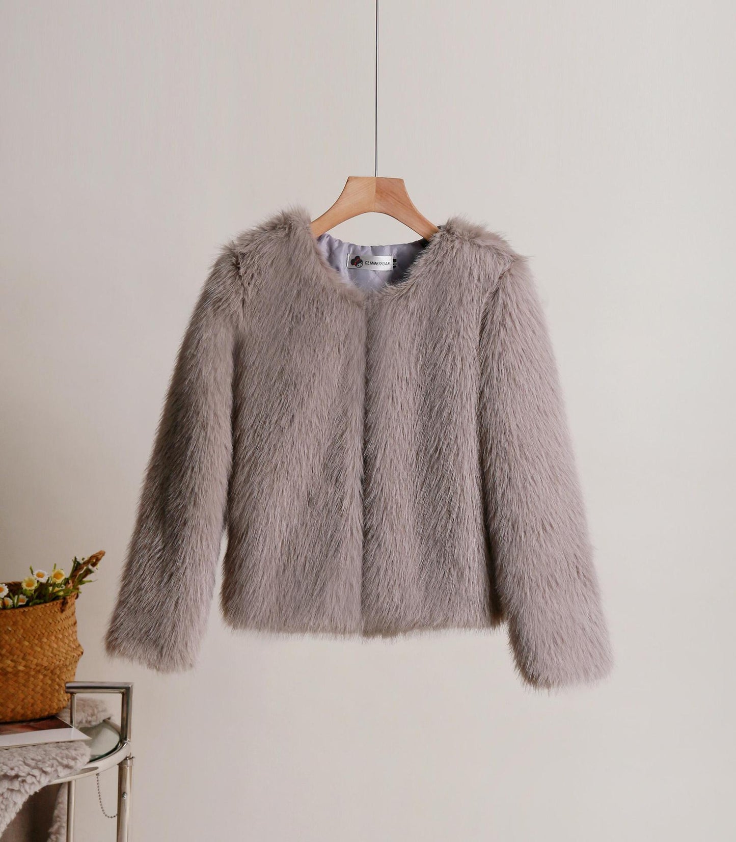 Manteau court uni pour femme, automne et hiver