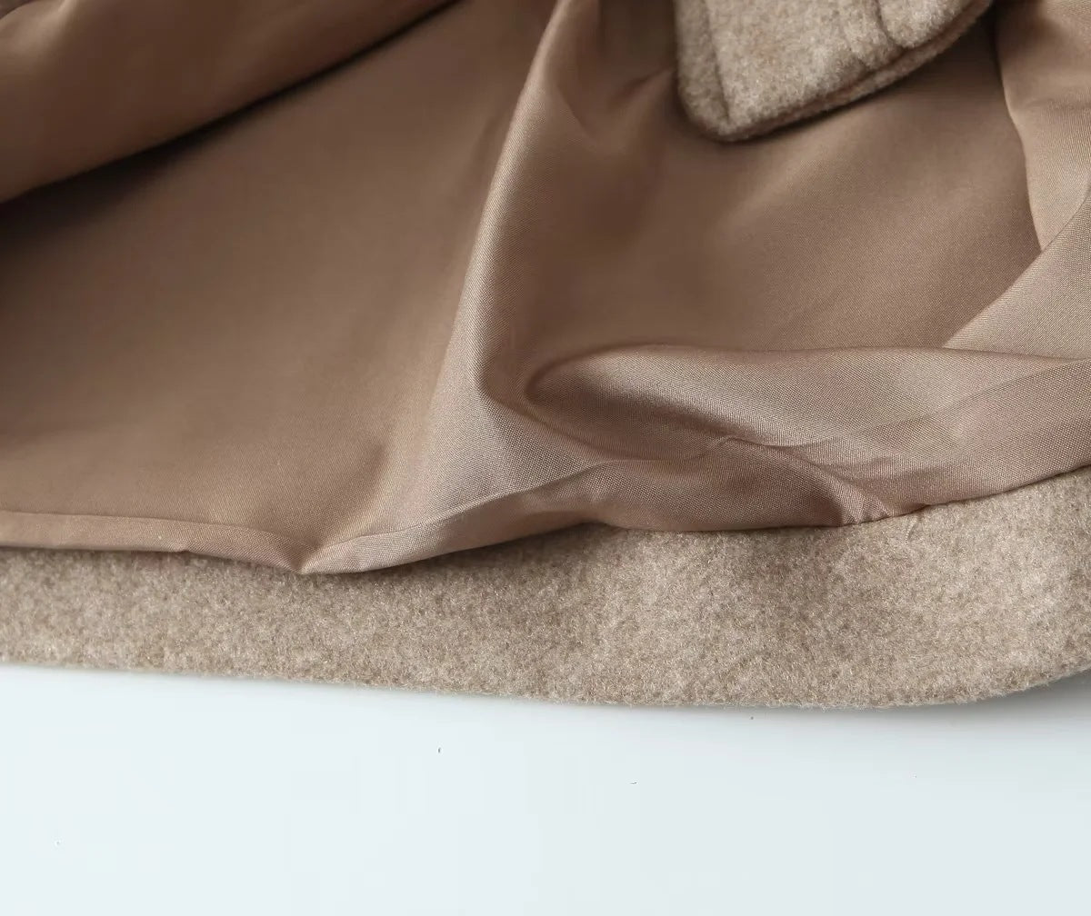 Veste courte douce et décontractée pour femme