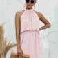 Popular Independent Station Popular Halter Floral Tie-neck Strapless Dress