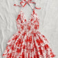 New SpringSummer European And American-style Camisole Top And Audrey Hepburn-inspired Designer Floral Dress