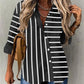 Women's Fashion Casual Loose-fitting Striped Long Sleeves Shirt