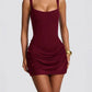 Graceful Tube Top Shoulder Strap Short Strap Hot Girl Dress