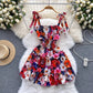 New Summer Womens Slimming A-Line Slip Dress With A Square Neck