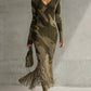 Womens Knitted Effect Sweater Dress