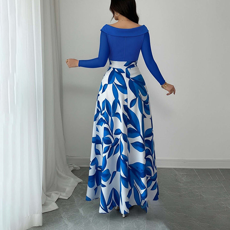 New Stylish Elegant Retro-inspired Casual Loose-fit Printed Dress