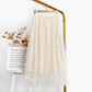 Mesh Little Daisy Chiffon A- Line Skirt
